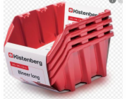 Prosperplast kyvety 12 dlouhých bineerů, 6 ks, červené, 295x198x195mm KBILS30-3020