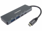 PREMIUMCORD Hub USB-C na 2x USB 3.2 Typ-C +2x USB 3.2, 5G...