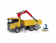Stavební vozidlo Scania Super 560R s jeřábem a 2 paletami, model vozidla