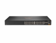 HPE Aruba Networking CX 6200F 24G 4SFP+ Switch - Přepínač - Max. stohovací vzdálenost 10 km - L3 - řízený - 24 x 10/100/1000 + 4 x 100/1000/10G SFP+ - zepředu a ze strany dozadu - Lze montovat do rozv