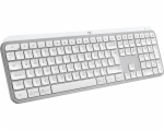 Logitech klávesnice MX Keys S/ bezdrátová/ Bluetooth/ USB-C/ US layout/ bílo-šedá