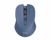 TRUST myš Mydo tichá bezdrátová myš, optická, USB, modrá