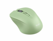 TRUST myš Mydo tichá bezdrátová myš, optická, USB, zelená