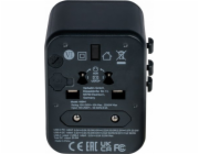 Verbatim Cestovní adaptér UTA-02 49544 pro 180 zemí, 20W nabíječka, QC 3.0. 1x USB-C, 1x USB-A