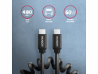 AXAGON BUCM-CM20TB, TWISTER kabel USB-C <-> USB-C, 1.1m, ...