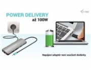 i-tec USB-C Metal Nano 2x HDMI Docking Station, PD 100W