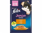 Felix Fanstastic Junior - mokré krmivo pro kočky - 85 g
