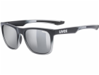 Sluneční brýle UVEX LGL 42 BLACK TRANSPARENT/MIR.SILVER