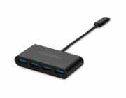 Kensington CH1200 USB-C 4portový hub (černý)