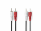 NEDIS stereo audio kabel RCA/ 2x zástrčka RCA - 2x zástrč...