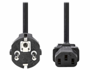 NEDIS napájecí kabel 230V/ přípojný 10A/ konektor IEC-320-C13/ přímá zástrčka Schuko/ černý/ bulk/ 5m