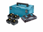 Makita 198091-4 sada Li-ion LXT 18V 4ksBL1860B+1ksDvojnab...