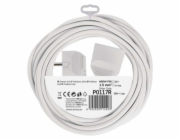 Prodlužovací kabel 7 m / 1 zásuvka / bílý / PVC / 1,5 mm2