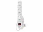 Prodlužovací kabel 3 m / 6 zásuvek / s vypínačem / bílý /...