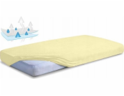 Matex HYGIENICKÁ PODLOŽKA, NEPRATELNÉ FROTÉ PROSTĚRADLO, 70X140 ECRU