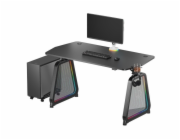 Ultradesk Herní stůl BOOSTER, černý