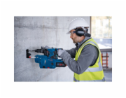Bosch Powertools Akku-Bohrhammer GBH 18V-28 CF Professional, mit GDE 18V-16 (blau/schwarz, 2x Akku ProCORE18V 8,0Ah, Bluetooth, in L-BOXX)