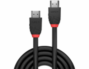 Lindy Black Line - Standard - HDMI kabel - HDMI samec na HDMI samec - 15 m - trojitá izolace - černá - kulatá, podporuje 4K 30 Hz (4096 x 2160)