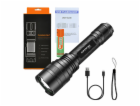 Svítilna Superfire C8-H – 1200 lm, USB, 250 m, 5 režimů