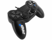 SUBSONIC by SUPERDRIVE herní ovladač PRO4 WIRED BLACK/ PS4/ PS3/ PC