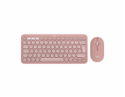 Logitech Pebble 2 Combo - TONAL ROSE - US INT L - 2.4GHZ/BT - INTNL-973 - UNIVERSAL