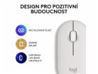 Logitech Wireless Pebble mouse 2, M350s, bílá
