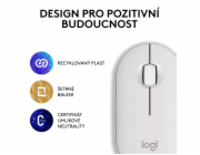 Logitech Wireless Pebble mouse 2, M350s, bílá