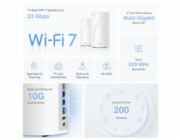 TP-Link Deco BE85(2-pack) WiFi7 Mesh(BE22000,2,4GHz/5GHz/6GHz,1x10GbELAN/WAN,1xSFP+/10GbELANcombo,2x2,5GbELAN/WAN,1xUSB)