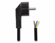 Nedis CEGL11918BK NEDIS napájecí kabel/ zástrčka Typ F/ úhlový - přímý/ poniklovaný/ černý/ bulk/ 1,8m