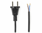 NEDIS napájecí kabel k vysavači/  CEE 7/17/ 250 V AC/ PVC/ černý/ bulk/ 15m