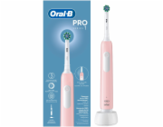 Zubní kartáček Oral-B ORAL-B PRO 1 CROSS ACTION ELEKTRICKÝ ZUBNÍK + RŮŽOVÉ POUZDRO