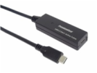 PREMIUMCORD USB-C repeater a prodlužovací kabel Male-Fema...