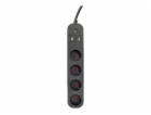 Inteligentní proužek Tuya 4xDE 2xUSB-A 1xUSB-C Černý
