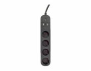 Inteligentní proužek Tuya 4xDE 2xUSB-A 1xUSB-C Černý