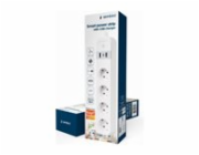 Chytrá napájecí lišta Tuya 4xDE 2xUSB-A 1xUSB-C Bílá