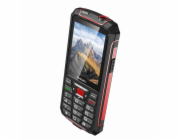 EVOLVEO StrongPhone W4, vodotěsný odolný Dual SIM telefon, černo-červená