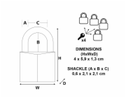 Master Lock Padlock  4 pcs. Set (40mm) 9140EURQNOP