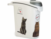 CURVER Kontejner na krmivo Vzor kočky 23l/10kg
