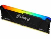 KINGSTON DIMM DDR4 16GB 3600MT/s CL18 FURY Beast RGB, XMP