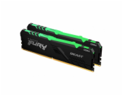 KINGSTON DIMM DDR4 32GB (Kit of 2) 3600MT/s CL18 FURY Beast RGB, XMP