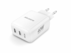 Chytrá síťová nabíječka ALIGATOR Power Delivery 40W, 2xUS...