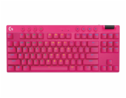 Logitech G PRO X TKL LIGHTSPEED Gaming Keyboard - MAGENTA - US INT L - 2.4GHZ/BT - TACTILE