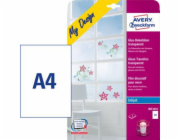 Dekorativní skleněné fólie Avery Zweckform 4 listy (MD3002)
