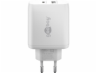 duální rychlá nabíječka goobay USB-C PD 45 wattů
