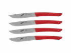 Berkel steak knife set 4-pcs.  Color red