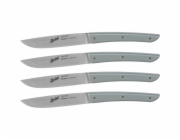 Berkel steak knife set 4-pcs.  Color grey