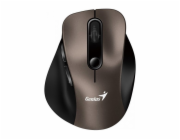 GENIUS Ergo 9000S Champagne Titanium/ duální Bluetooth + 2,4GHz/ 2400 dpi/ bezdrátová/ tichá/ titanová