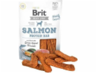 Brit Jerky lososová proteinová tyčinka lahodná 80g