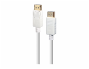 Gembird kábel DisplayPort (M/M), 4K, 1.8 m, biely