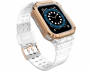 Hurtel Protect Strap Band náramek s pouzdrem pro hodinky 7 / 6 / 5 / 4 / 3 / 2 / SE (45 / 44 / 42 mm) pouzdro, obrněný kryt hodinek, růžový